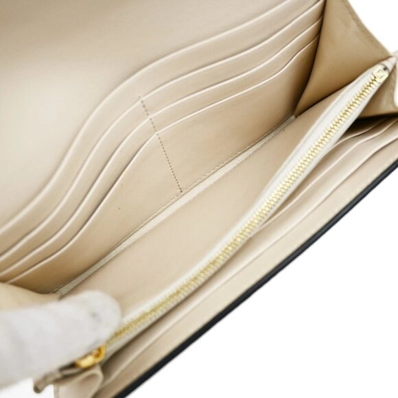 FENDI Logo Peekaboo Long Wallet Leather Black GHW Italy 83RF639 - Picture 7 of 16